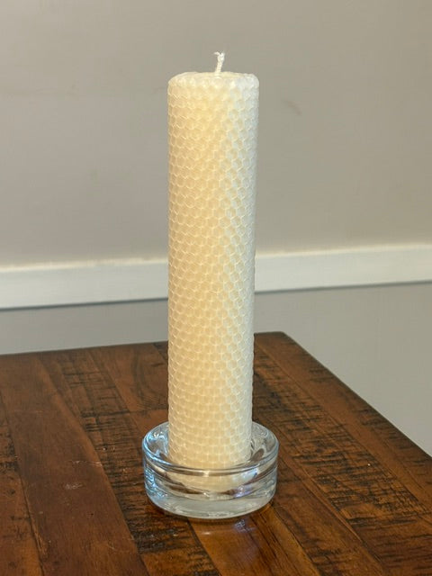 8" Rolled Honeycomb Table Candle