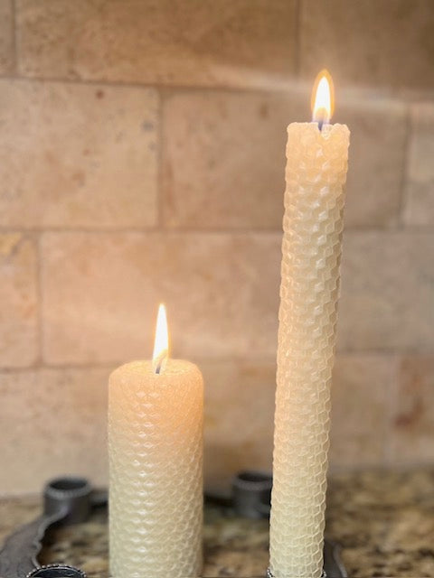 Rolled Honeycomb Candle Sticks (2 candle stick package)